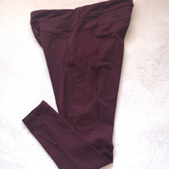 Forever 21 Maroon Leggings with Pockets - Picture 1 of 3